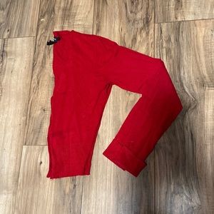 Red V-Neck cardigan
